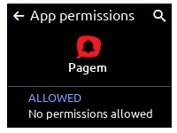 Pagem privacy settings